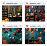 Ultimate Graduation Studio Background Bundle