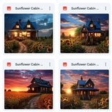 Ultimate Sunflower Cabin Background Bundle