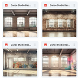 Ultimate Dance Studio Background Bundle