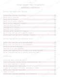 Wedding Business Forms Packet Templates