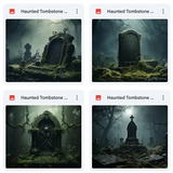 Ultimate Haunted Tombstone Background Bundle