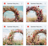 Ultimate Summer Fairy Arches Background Bundle