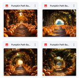 Ultimate Pumpkin Path Background Bundle