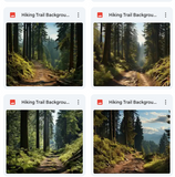 Ultimate Hiking Trails Background Bundle