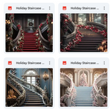 Ultimate Holiday Staircase Background Bundle