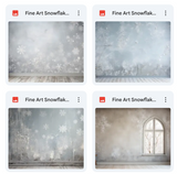 Ultimate Fine Art Snowflake Background Bundle