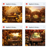 Ultimate Apples & Honey Background Bundle