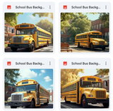 Ultimate School Bus Background Bundle