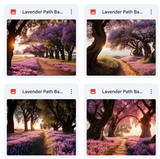 Ultimate Lavender Paths Background Bundle