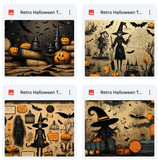 Ultimate Retro Halloween Texture Bundle