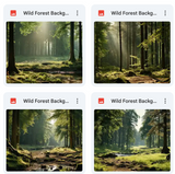 Ultimate Wild Forest Background Bundle