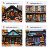 Ultimate Halloween Storefront Background Bundle