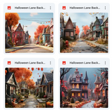 Ultimate Halloween Lane Background Bundle