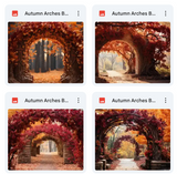 Ultimate Autumn Arches Background Bundle