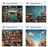 Ultimate Magical World of Books Background Bundle