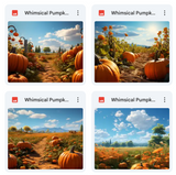 Ultimate Whimsical Pumpkin Patch Background Bundle