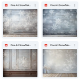 Ultimate Fine Art Snowflake Background Bundle