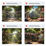 Ultimate Patriotic Park Background Bundle