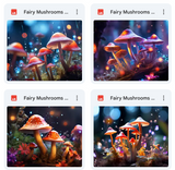 Ultimate Fairy Mushroom Background Bundle