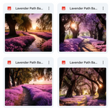Ultimate Lavender Paths Background Bundle