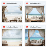 Ultimate Boho Beach Background Bundle