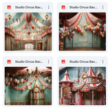 Ultimate Studio Circus Background Bundle