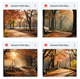 Ultimate Autumn Park Background Bundle