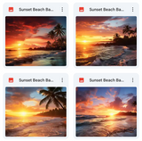 Ultimate Sunset Beach Background Bundle