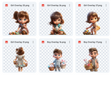 Little Dolls Series: Easter Egg Hunt Asset Pack