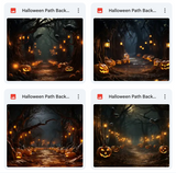 Ultimate Halloween Path Background Bundle