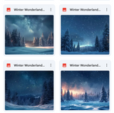 Ultimate Winter Wonderland Background Bundle