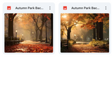 Ultimate Autumn Park Background Bundle