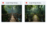 Ultimate Jungle Bridge Background Bundle