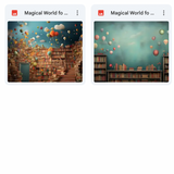 Ultimate Magical World of Books Background Bundle