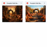 Ultimate Pumpkin Path Background Bundle