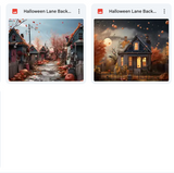 Ultimate Halloween Lane Background Bundle