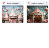 Ultimate Studio Circus Background Bundle