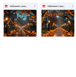 Ultimate Halloween Lane Background Bundle