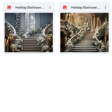 Ultimate Holiday Staircase Background Bundle