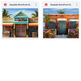 Ultimate Seaside Storefront Background Bundle