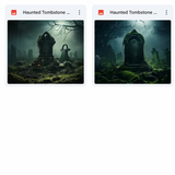 Ultimate Haunted Tombstone Background Bundle