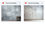 Ultimate Fine Art Snowflake Background Bundle