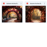 Ultimate Autumn Arches Background Bundle