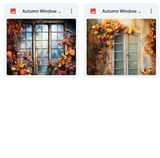 Ultimate Autumn Window Portrait Background Bundle