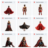 Superhero Background & Subject Asset Pack