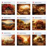 Ultimate Apples & Honey Background Bundle