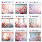 Ultimate Pastel Plumes Background Bundle