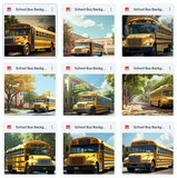 Ultimate School Bus Background Bundle