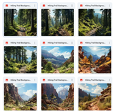 Ultimate Hiking Trails Background Bundle