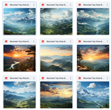 Ultimate Mountain Top Vista Background Bundle